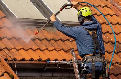 Démoussage et hydrofuge de toiture à Sainte-Vertu